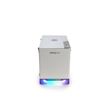 In Win Mini-ITX Tower with Integrated ARGB Lighting - 650W Gold Power A1 PLUS WHITE